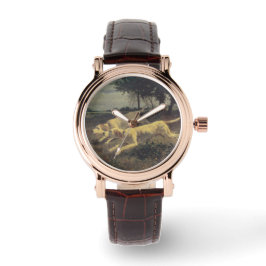 Laufende Hunde (Beagles) (von Constant Troyon) Armbanduhr