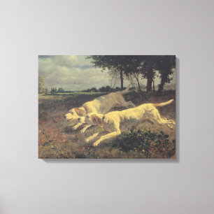 Laufende Hunde (Beagles) (von Constant Troyon) Leinwanddruck