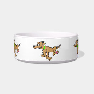 Laufende Hunde-Cartoon-Pet-Schüssel Napf