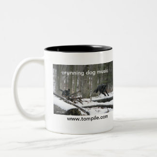 Laufende Hunde-Tasse Zweifarbige Tasse