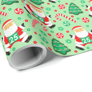 Laufende Läufer Weihnachtsgeschenk Verpackungspapi Geschenkpapier
