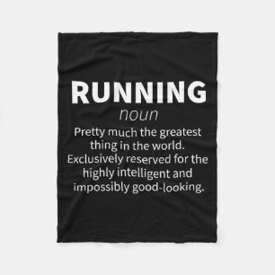 Laufende lustige Definition Lustiger 5k-Marathonlä Fleecedecke