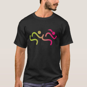 Laufende Mädchen für immer T-Shirt