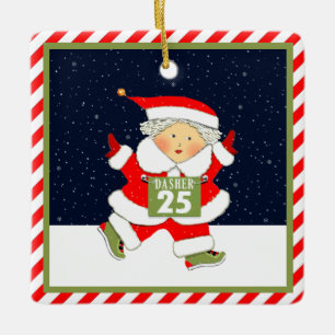 Laufende Mrs. Runner Keramikornament