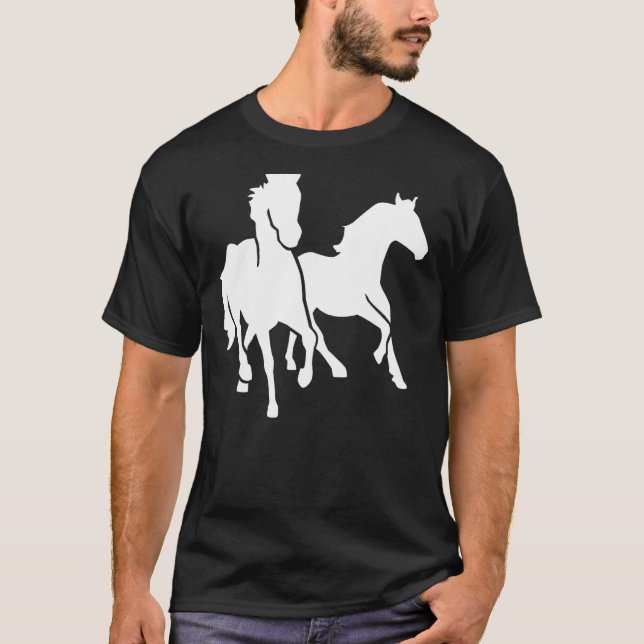 Laufende Pferde T-Shirt (Vorderseite)