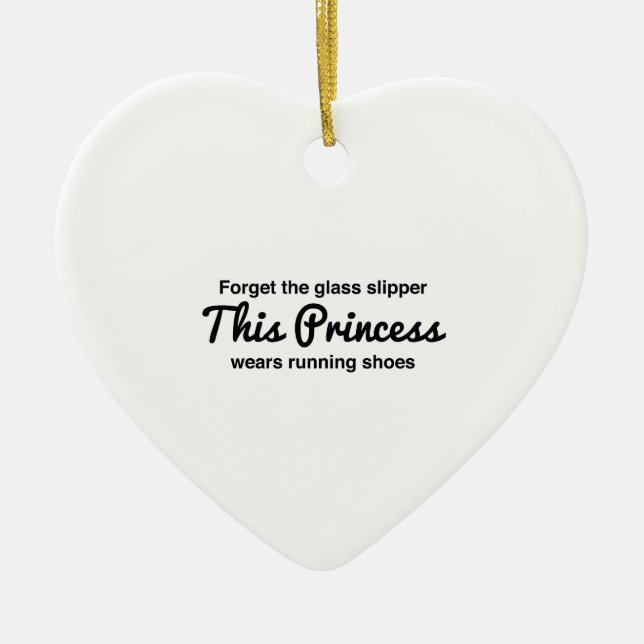 Laufende Prinzessin Keramik Ornament (Vorne)