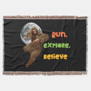 Laufende Sasquatch-Abenteuer-Glaubens-Design Decke
