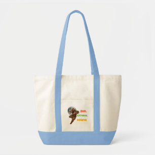 Laufende Sasquatch-Abenteuer-Glaubens-Design Tragetasche