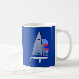 Laufende Segelboot 470 onedesign olympische Klasse Kaffeetasse