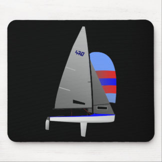 Laufende Segelboot 470 onedesign olympische Klasse Mousepad