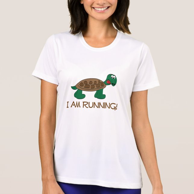 Laufende Tortoise T-Shirt (Vorderseite)