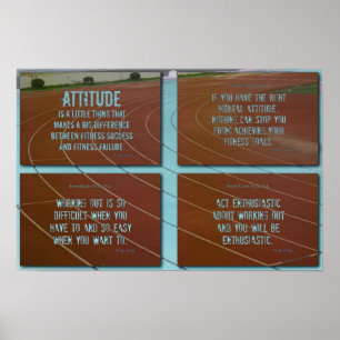 Laufende Track Motivation! Poster