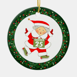 Laufende Track- und Feldübergabe Keramik Ornament