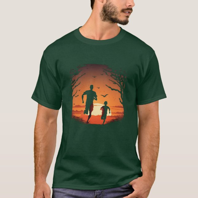 Laufende Übung für Fitness-Enthusiasten Pater Jung T-Shirt (Vorderseite)