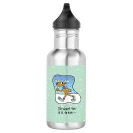 Laufende Übung Rentierweihnachtsfest Trinkflasche