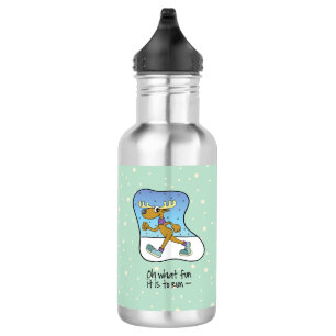 Laufende Übung Rentierweihnachtsfest Trinkflasche