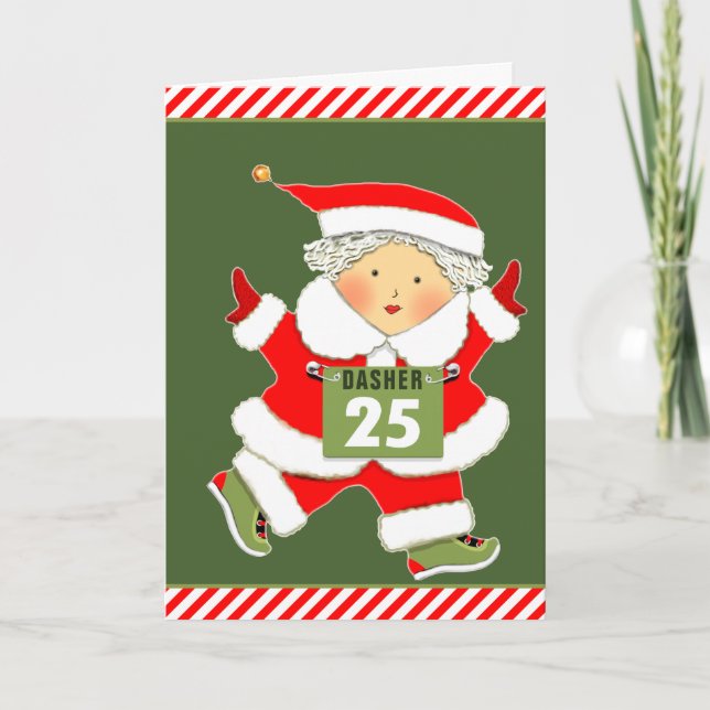 Laufende Weihnachtskarte Feiertagskarte (Vorderseite)