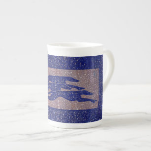 Laufende Windhunde (a318) entbeinen China-Tasse Prozellantasse