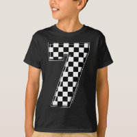 laufende Zahl des checkered Auto 7