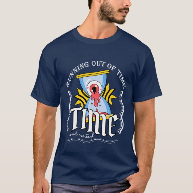 Laufende Zeit , Streetwear Illustration T-Shirt (Vorderseite)