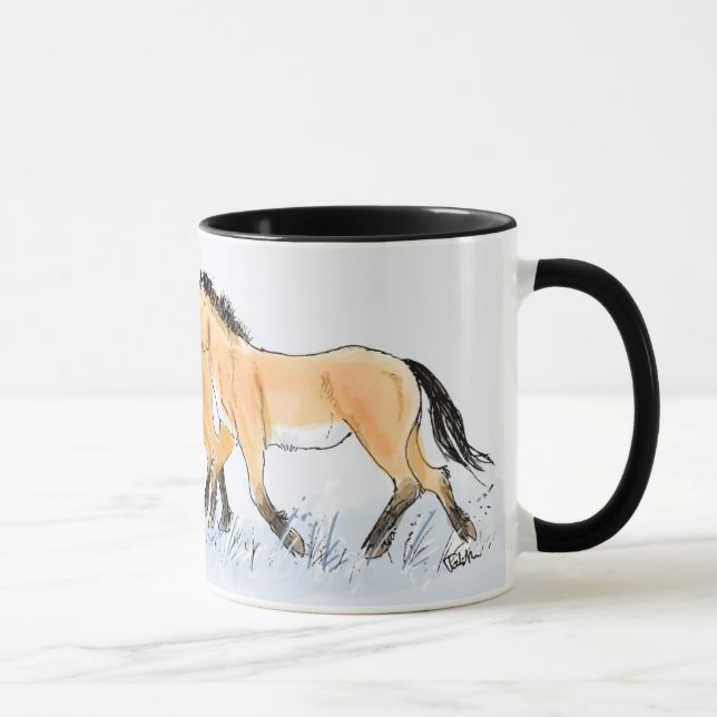 Laufenden Przewalskis PferdeTasse Tasse (Rechts)