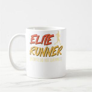 Laufender Elite-Läufer Bitte Nicht Überholen Lusti Kaffeetasse