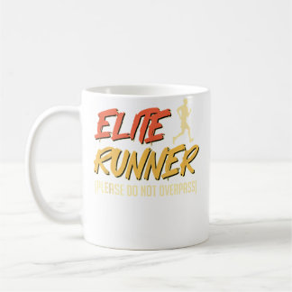 Laufender Elite-Läufer Bitte Nicht Überholen Lusti Kaffeetasse
