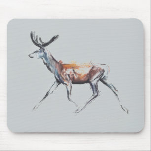 Laufender Hirsch im Samt Polsen 2006 Mousepad