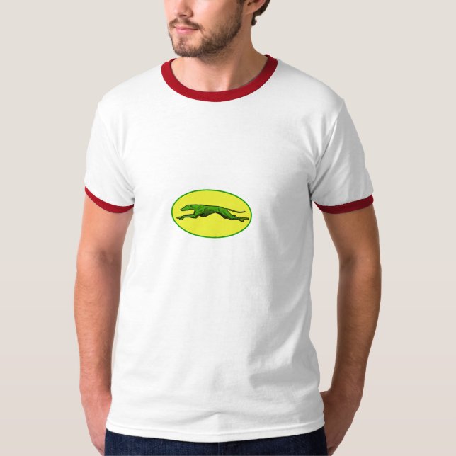 Laufender Hund T-Shirt (Vorderseite)