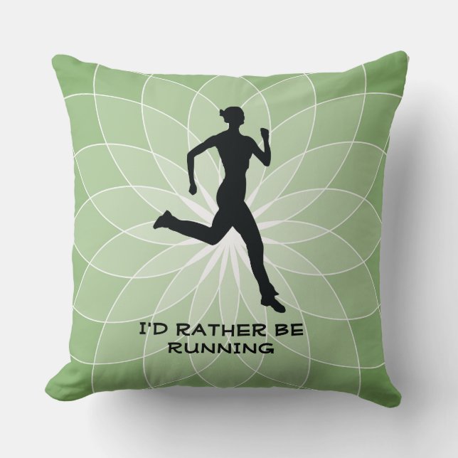 Laufender/Joggen-Entwurfspfeife Kissen (Vorderseite)