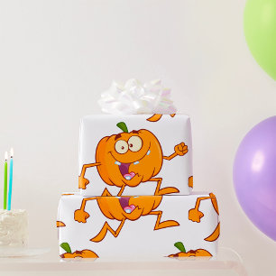 Laufender Kürbis Geschenkpapier