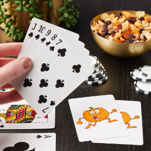 Laufender Kürbis Spielkarten