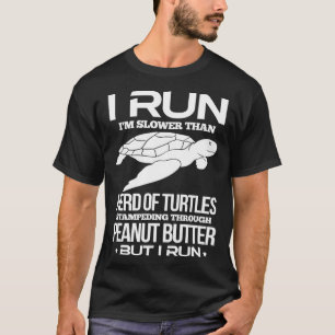 Laufender Läufer Ich laufe Ich bin langsamer als T-Shirt