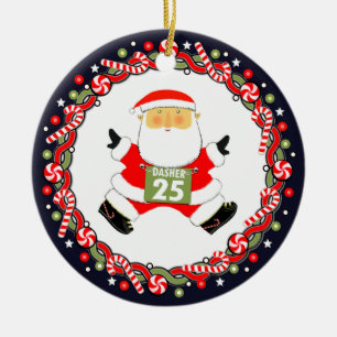 Laufender Läufer Urlaub Geschenk Keramik Ornament