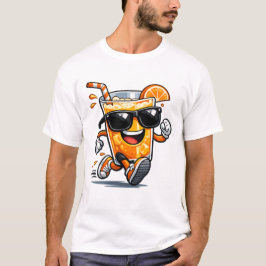 Laufender Orangensaft T-Shirt