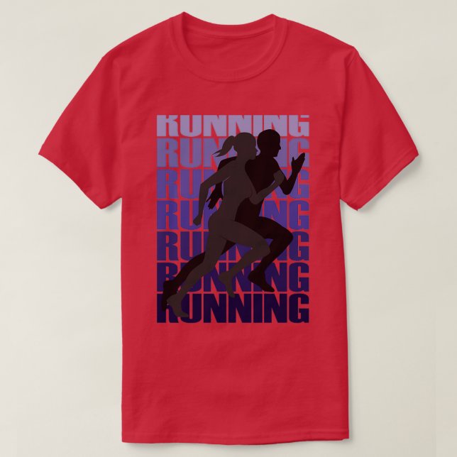 Laufender Sport T-Shirt (Design vorne)
