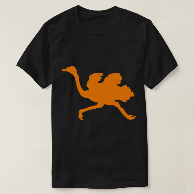 Laufender Strauß T-Shirt (Design vorne)