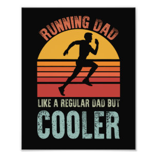 Laufender Vater Vatertag Geschenk Marathonläufer V Fotodruck