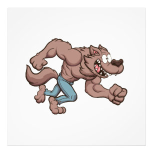 laufender Werwolf Fotodruck