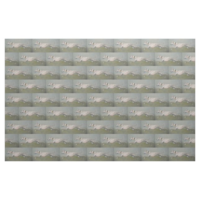 Laufender Windhund-Hund ArtFabric Stoff (Fat Quarter (45,7 x 55,9 cm))