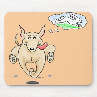 Laufender Windhund Mousepad