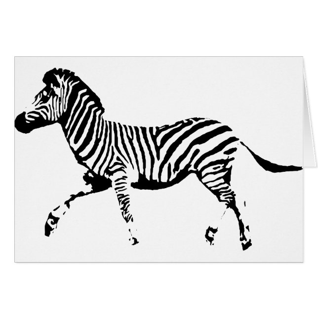 Laufender Zebra (Vorderseite (Horizontal))