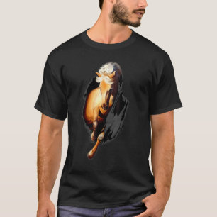 Laufendes braunes Pferd T-Shirt