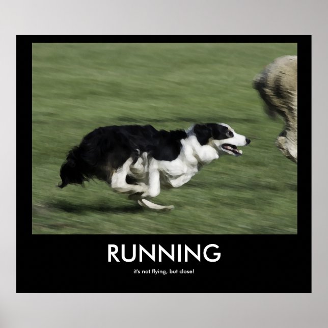 LAUFENDES Demotivationspopster Poster (Vorne)