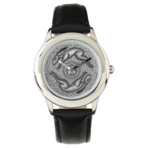 Laufendes Hase-Zeit-Doppelstück Armbanduhr
