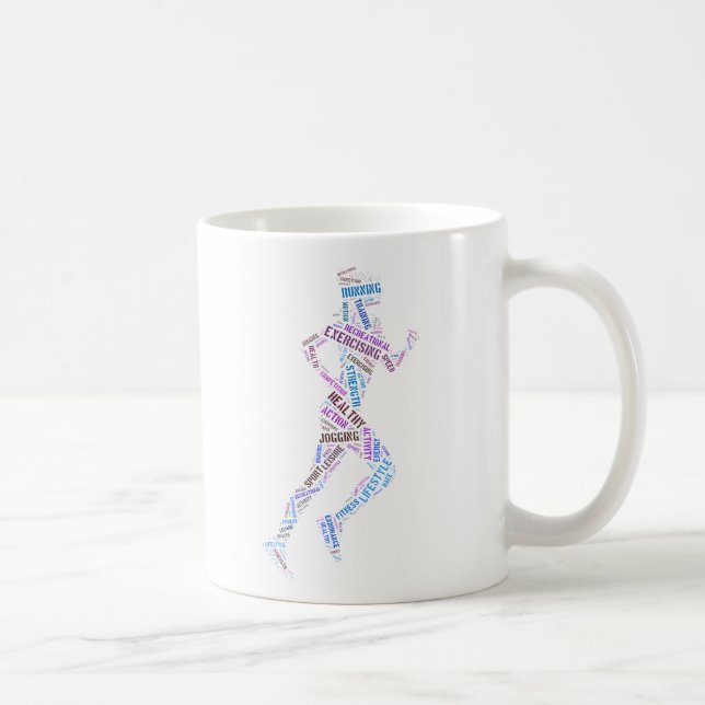 Laufendes Mädchen Kaffeetasse (Rechts)