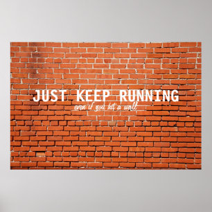 Laufendes motivierend Plakat