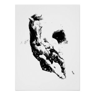 Laufendes Pferd Poster