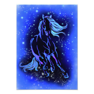 Laufendes Pferd Poster