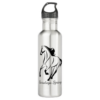 Laufendes Pferd Saratoga Springs Edelstahlflasche